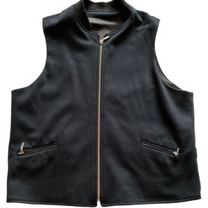 ASOS Zip Up Vest Black Slim Fit